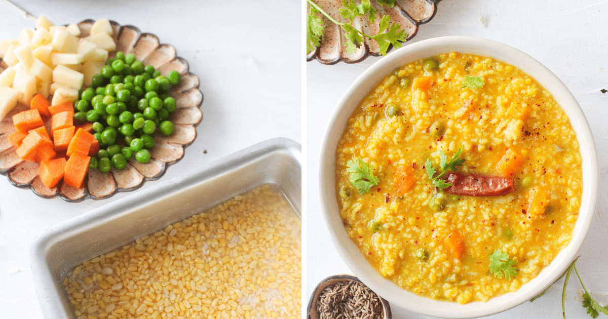 Indian Khichdi Recipe Rice and Lentil Porridge Cooking The Globe