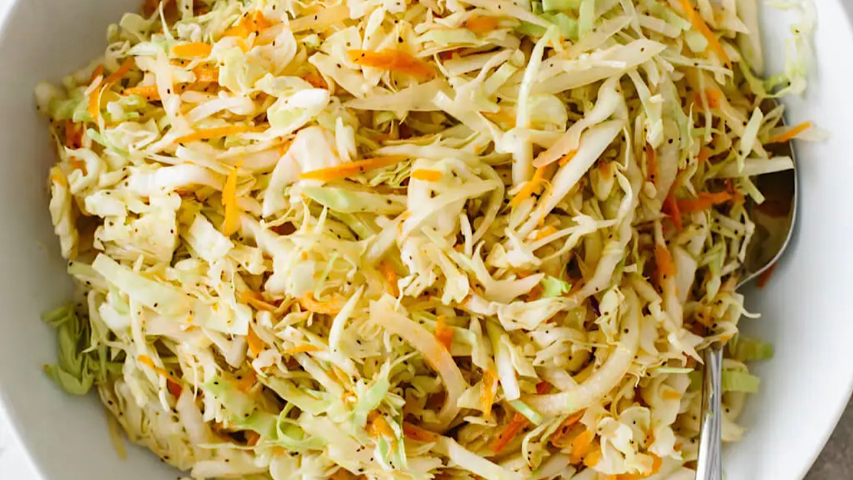 No Mayo, Vinegar Coleslaw Recipe Cooking With Alfred