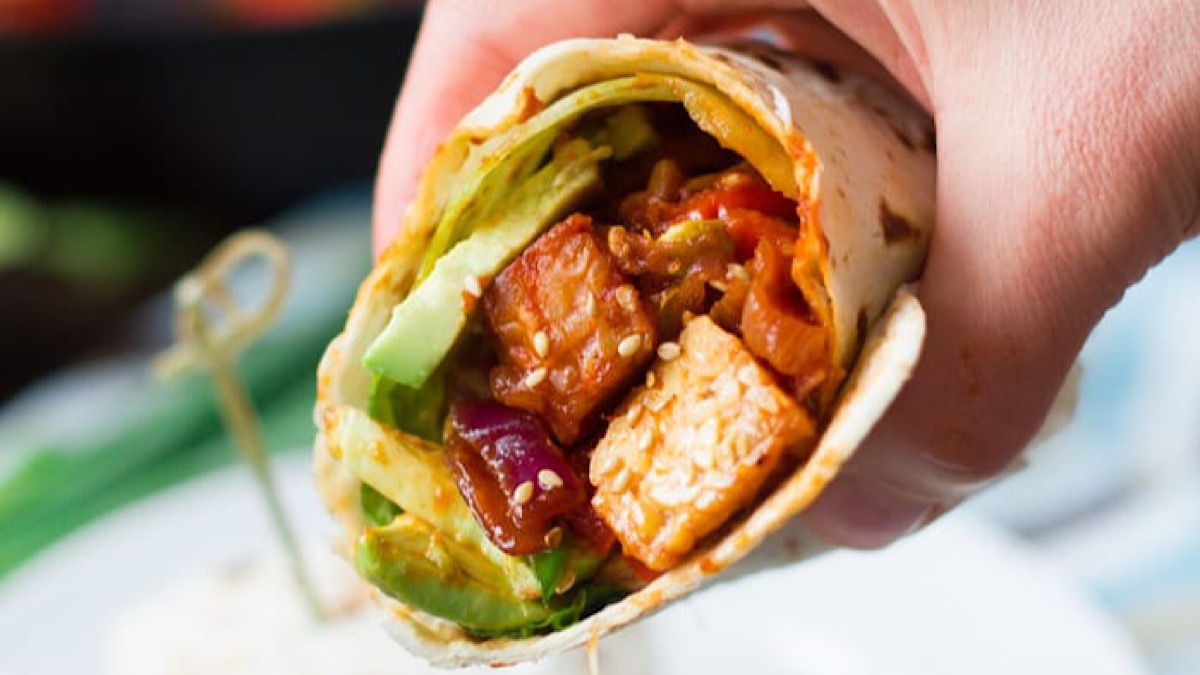 Korean Barbecue Tempeh Wraps Recipe Cooking With Alfred