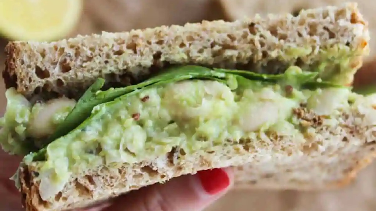 Smashed White Bean, Basil, & Avocado Sandwich Recipe Cooking With Alfred