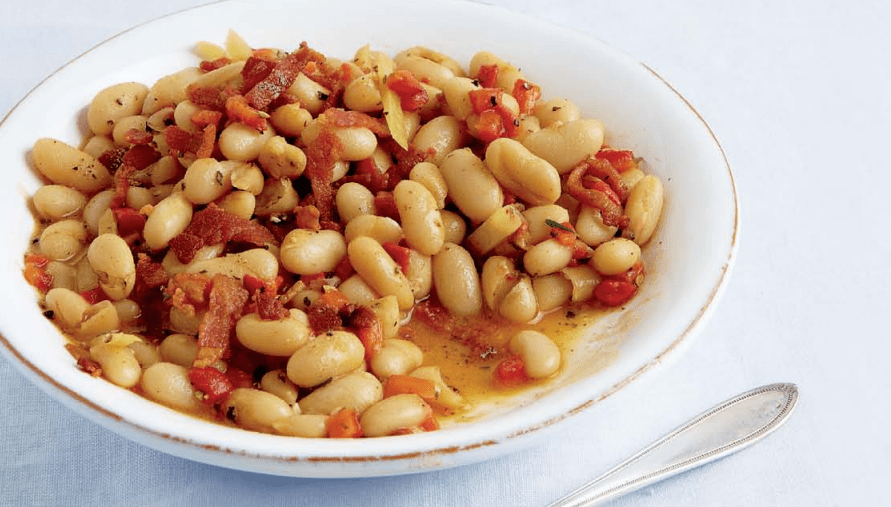Cannellini Beans With Lemon, Roasted Red Peppers & Bacon Brenda Gantt