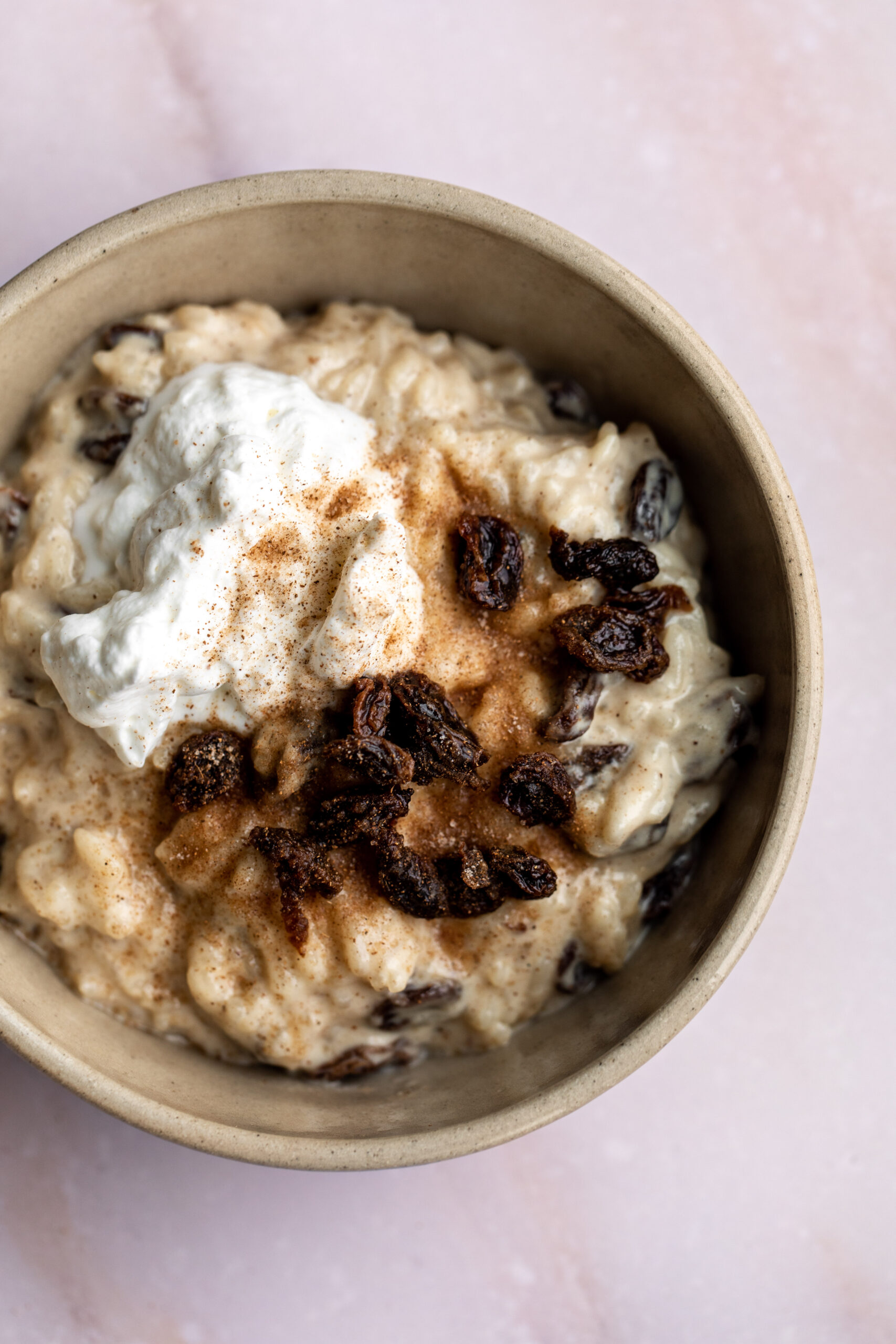 Cinnamon Raisin Rice Pudding Cooking with Cocktail Rings
