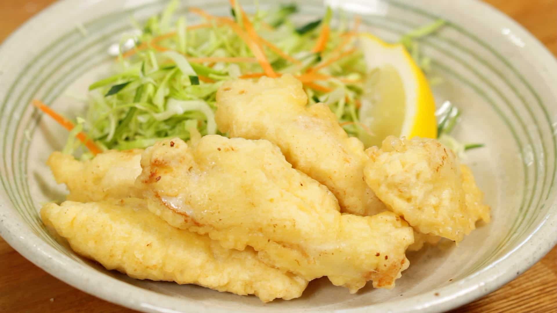 Toriten Recipe (Tender Chicken Tempura in Oita Prefecture) Cooking