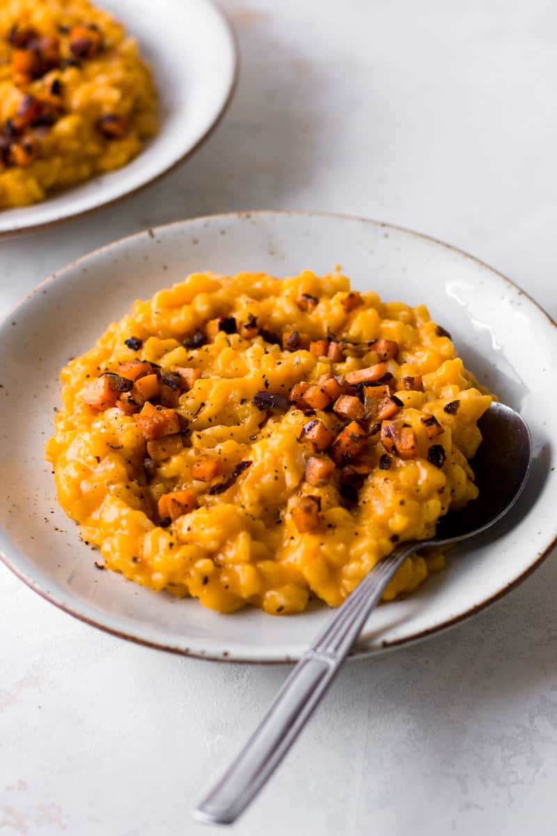 Healthy Butternut Squash Risotto Without Cheese Cooking With Elo