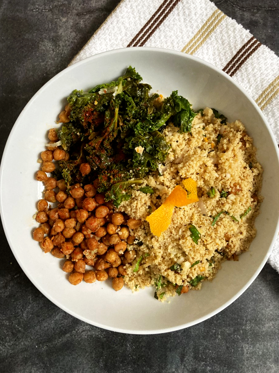 Kale & Couscous Bowl Cooking by Feel