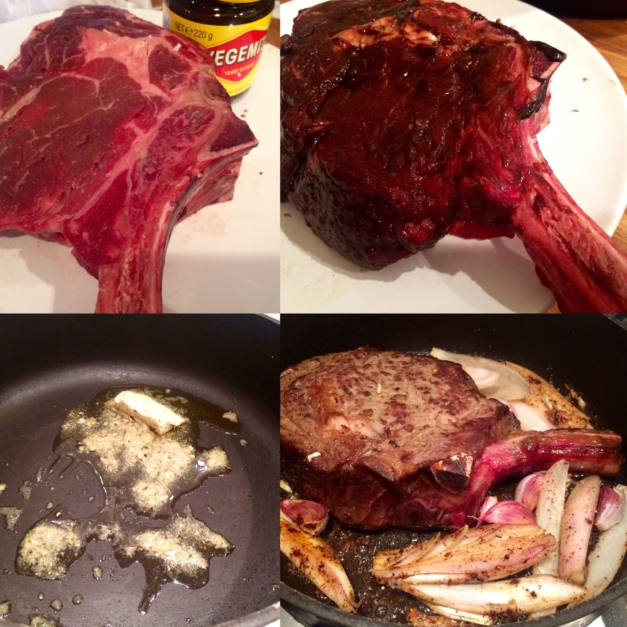 Vegemitey Cote de boeuf or cowboy steak , I prefer cote de boeuf