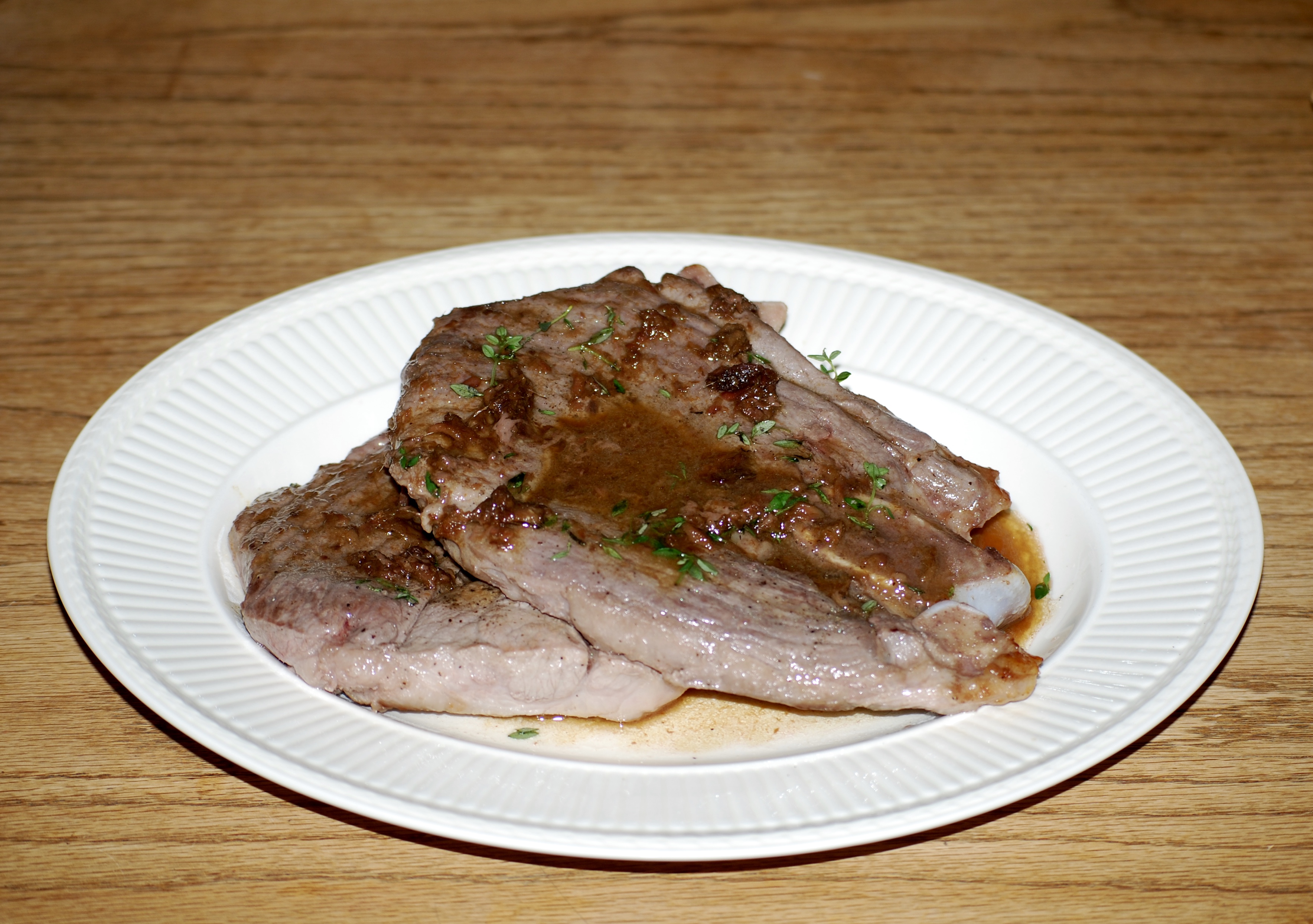 Lamb Steaks with Anchovies and Thyme Cooking with Nigella
