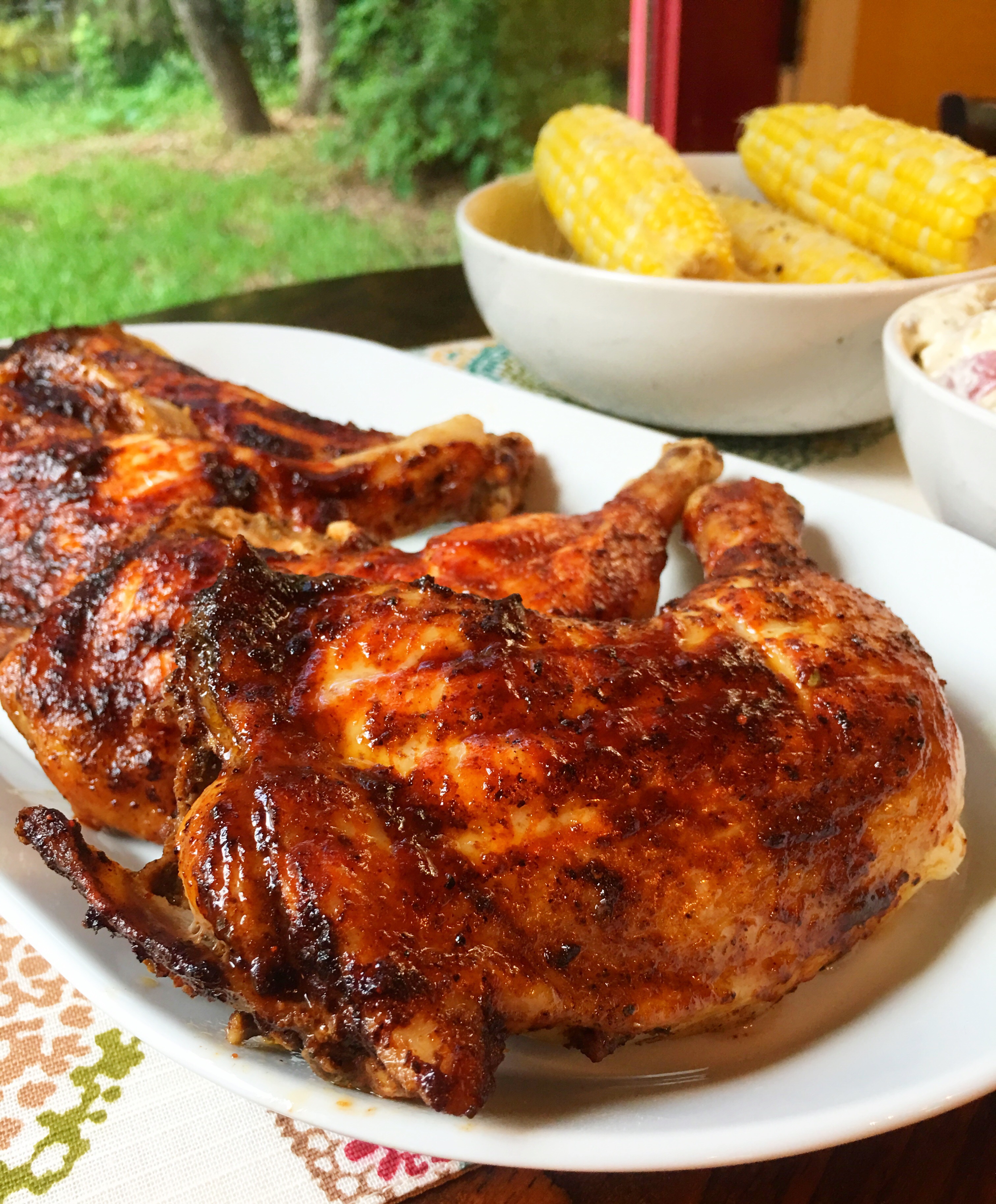 BBQ Rotisserie Chicken Quarters Ronco