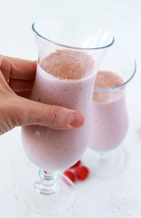 Chocolate Raspberry Protein Smoothie Recipe Cooking With Ruthie