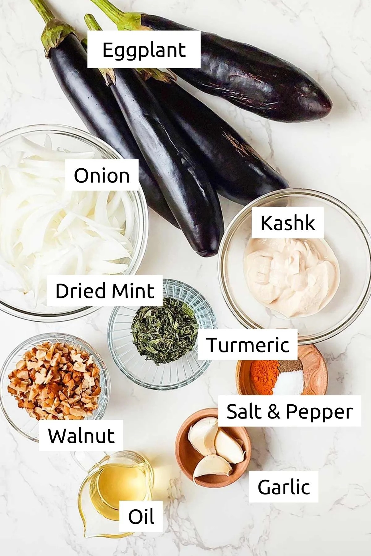 Kashke Bademjan Recipe (Persian Eggplant Dip)