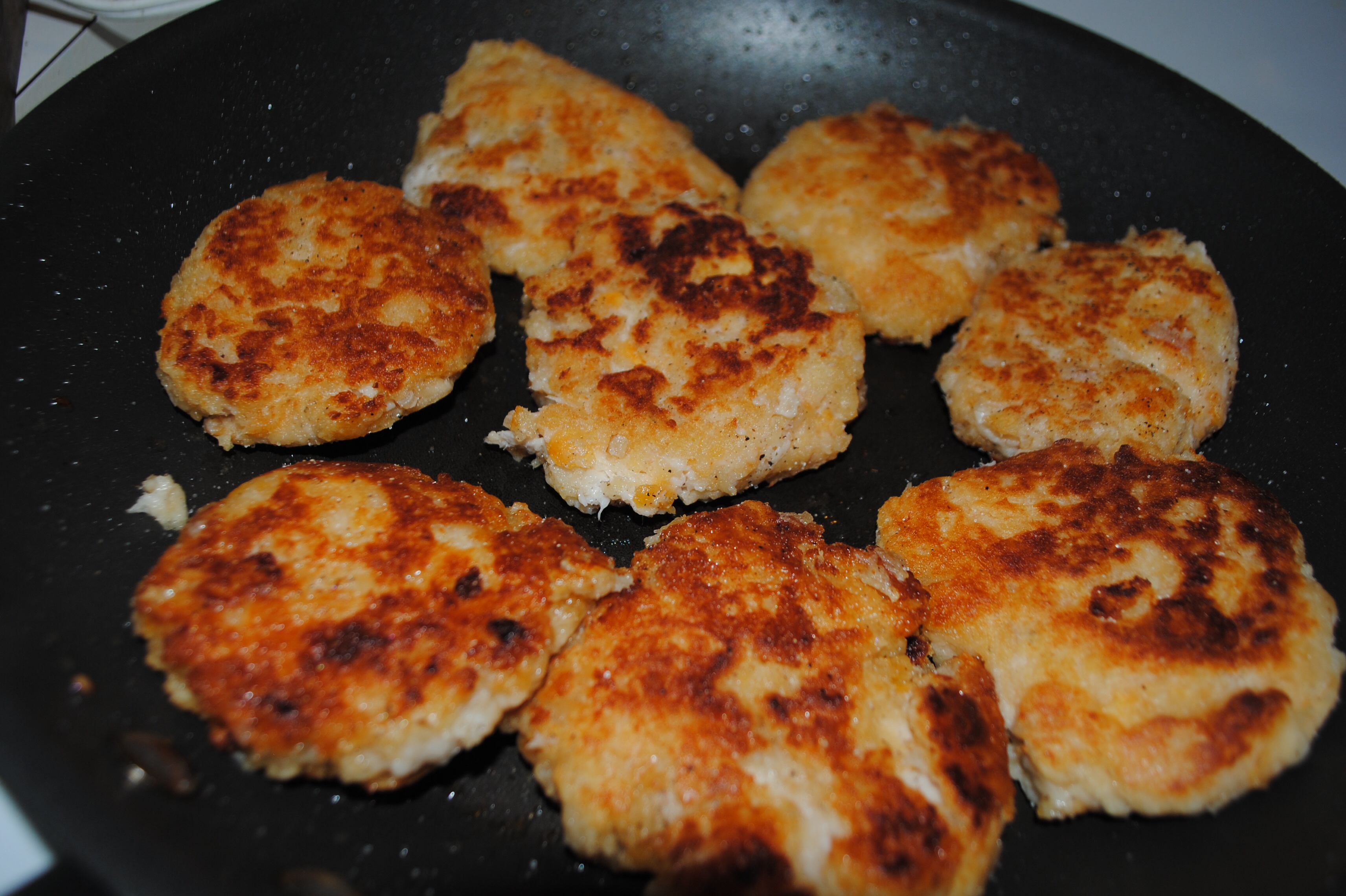 FRIED SALMON PATTIES OR TROUT PATTIES