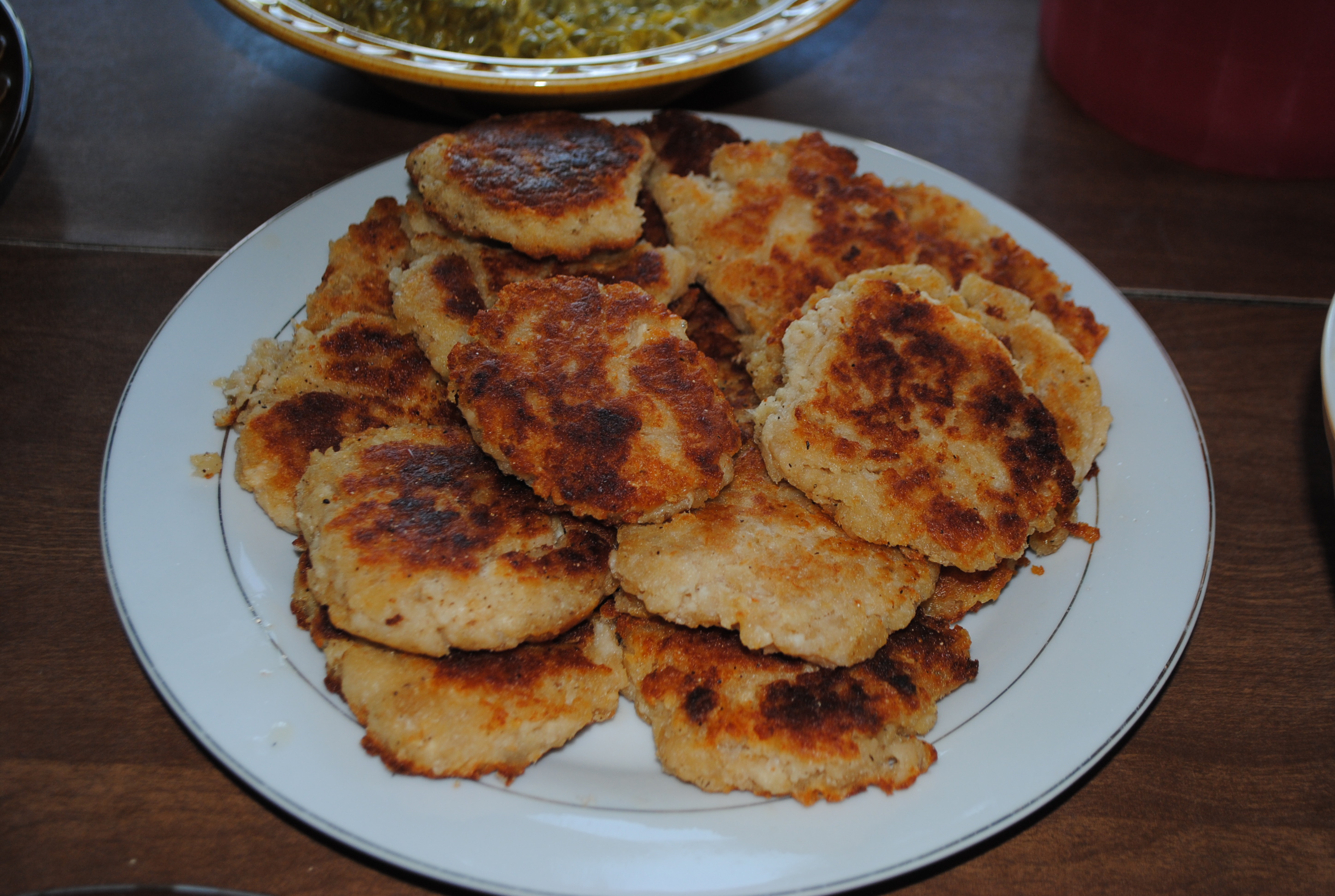 FRIED SALMON PATTIES OR TROUT PATTIES
