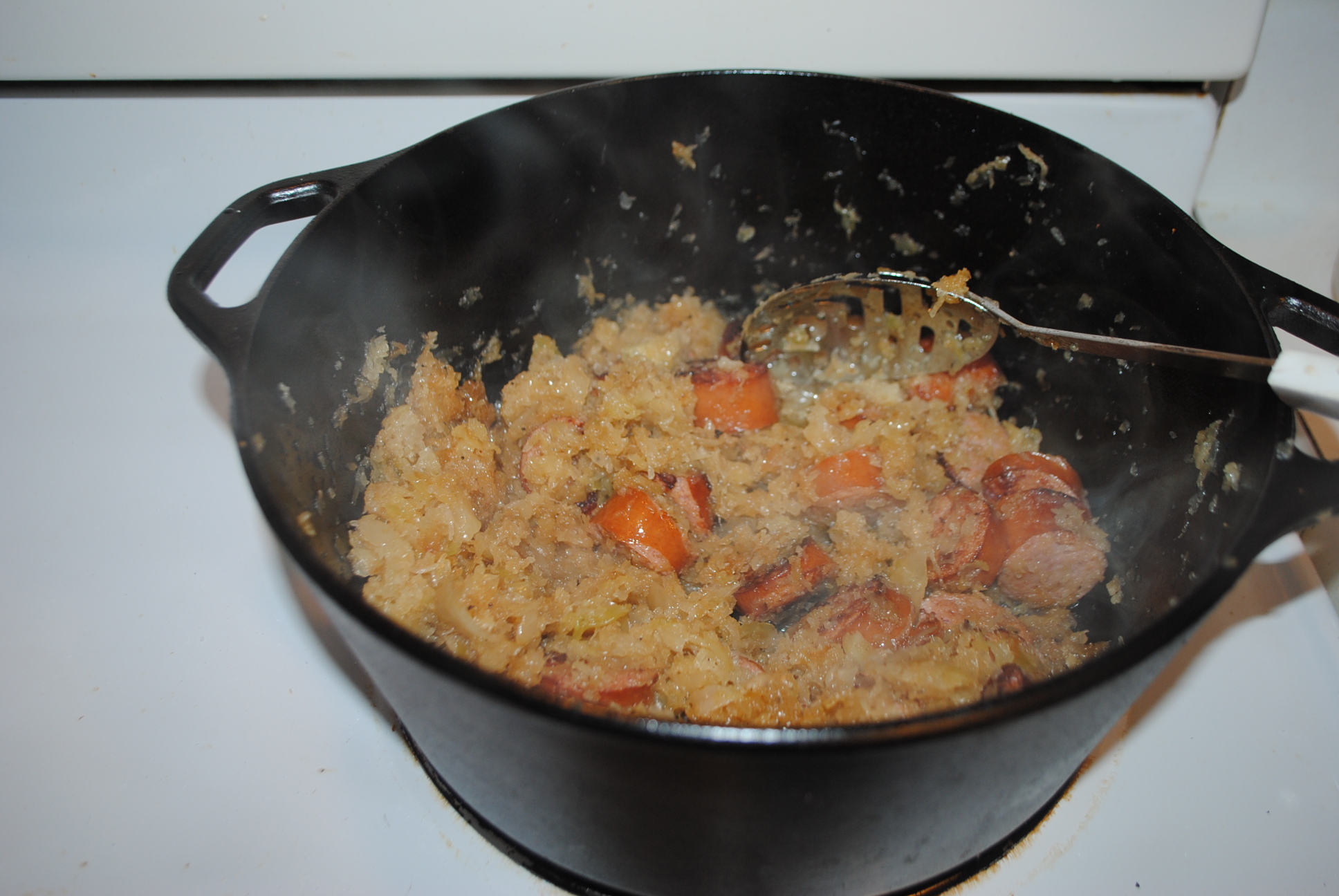 SOUR KRAUT AND WIENERS (KIELBASA & KRAUT)