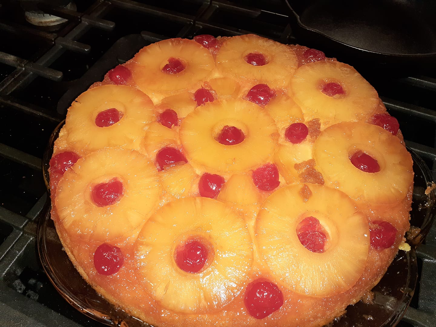 DIABETIC FRIENDlY PINEAPPLE UPSIDE DOWN CAKE