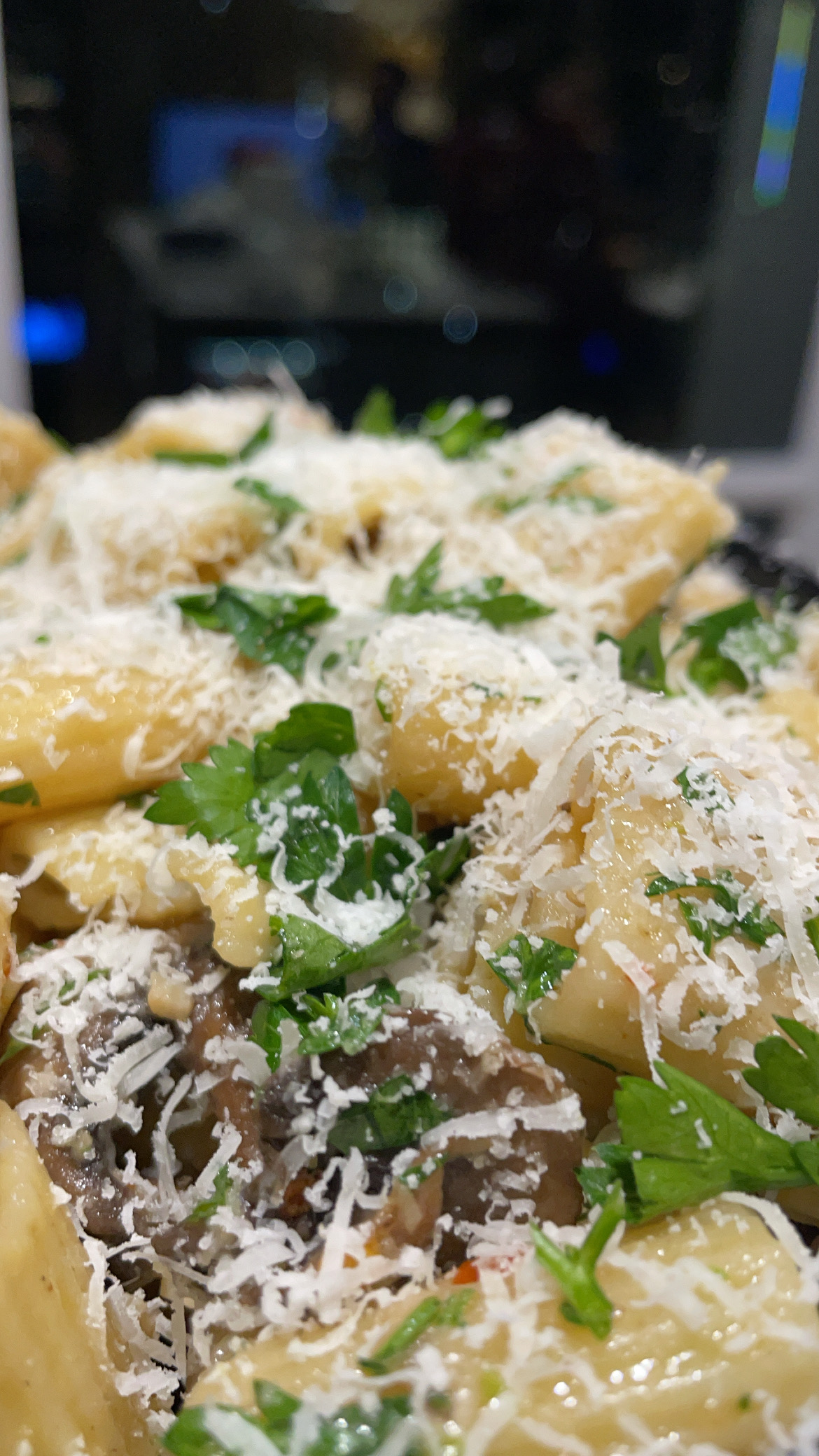 Truffle Mushroom Rigatoni Cooking With Shaina