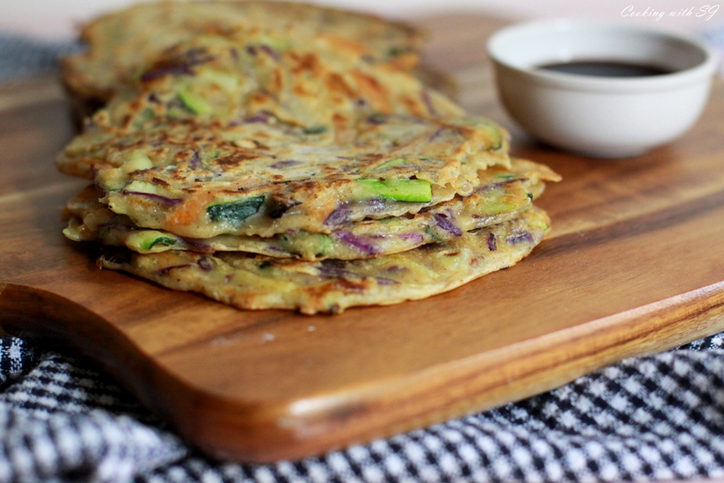 Savory Veggie Pancakes Cooking with SJ
