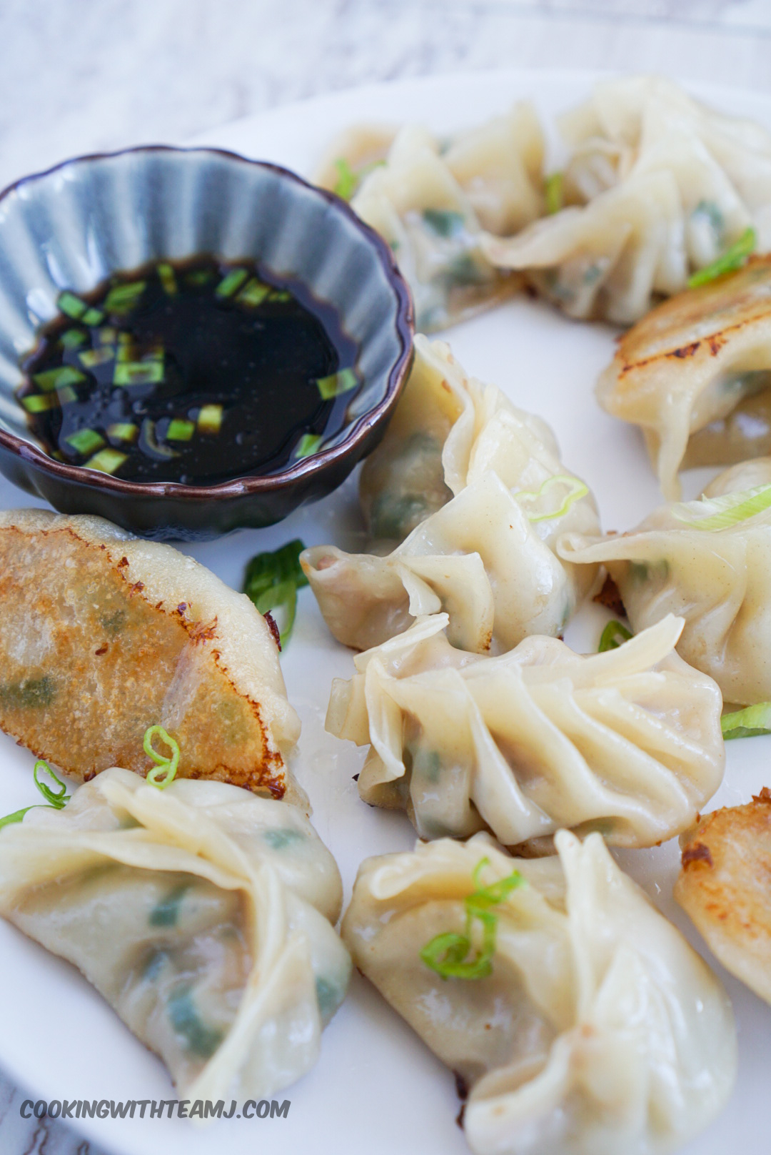 Pork and Chive Dumplings Recipe Cooking with Team J