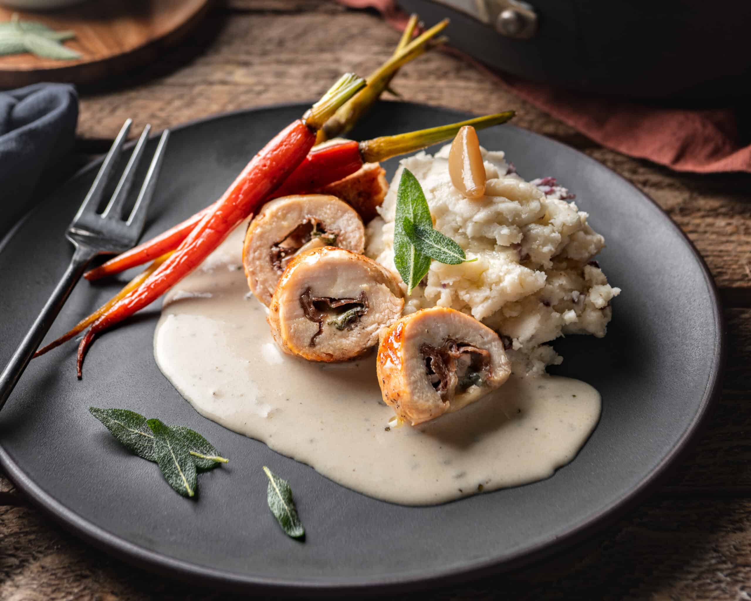 Sage Prosciutto and Gruyere Chicken Roulade Cooking With Wine Blog