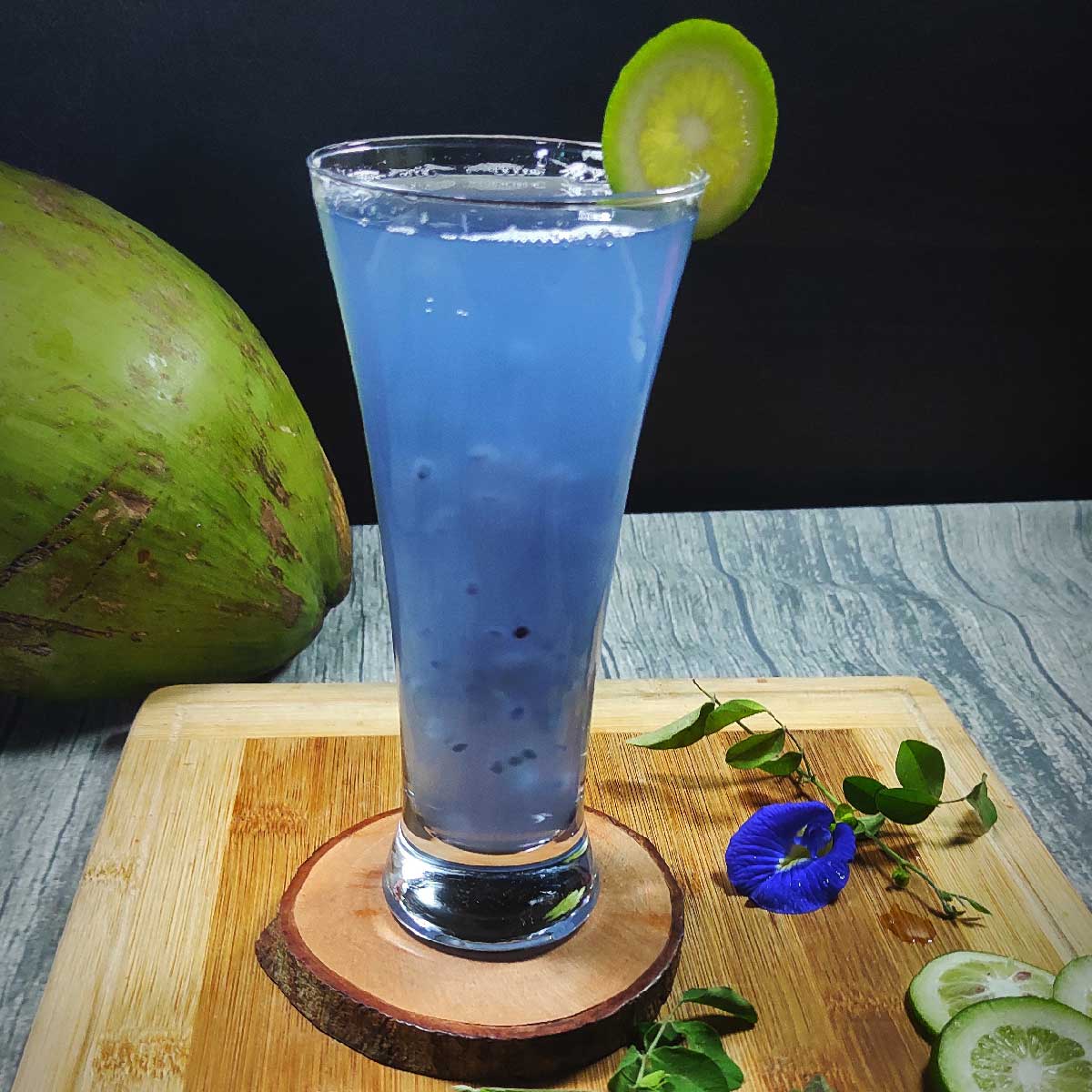 Blue Coconut Drink Recipe Cookish Creation