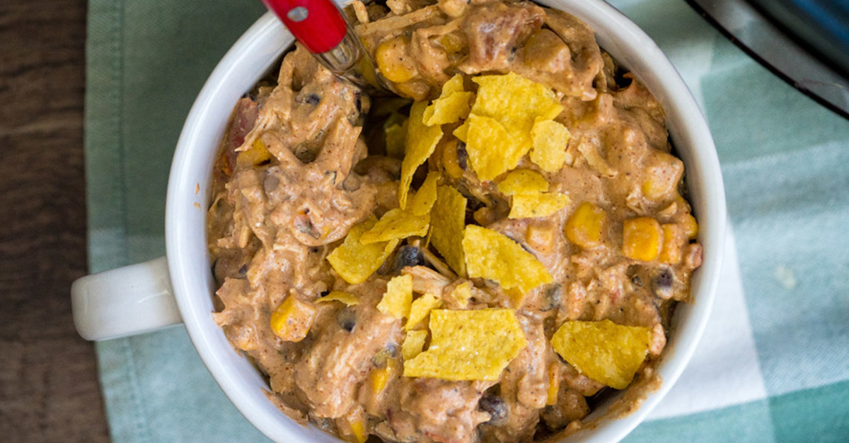Slow Cooker Cream Cheese Chicken Chili