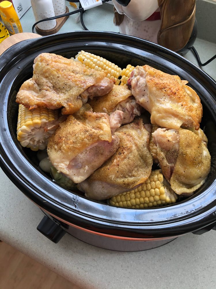 Slow Cooker Chicken Thighs