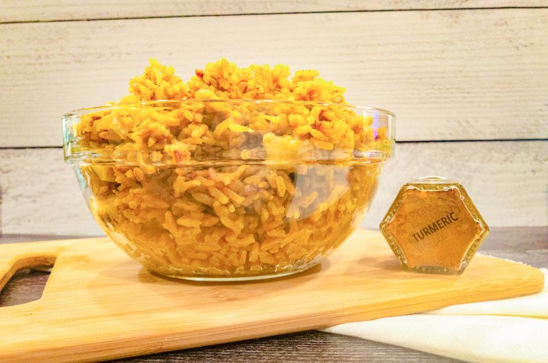 Yellow Rice with Peppers and Onion Cook Kitchen Creations