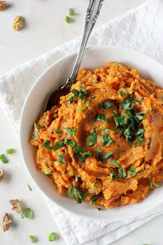 Savory Mashed Sweet Potatoes Cook Nourish Bliss