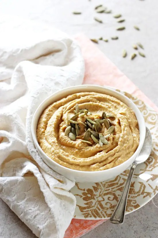 Sweet Potato Hummus with Roasted Garlic Cook Nourish Bliss