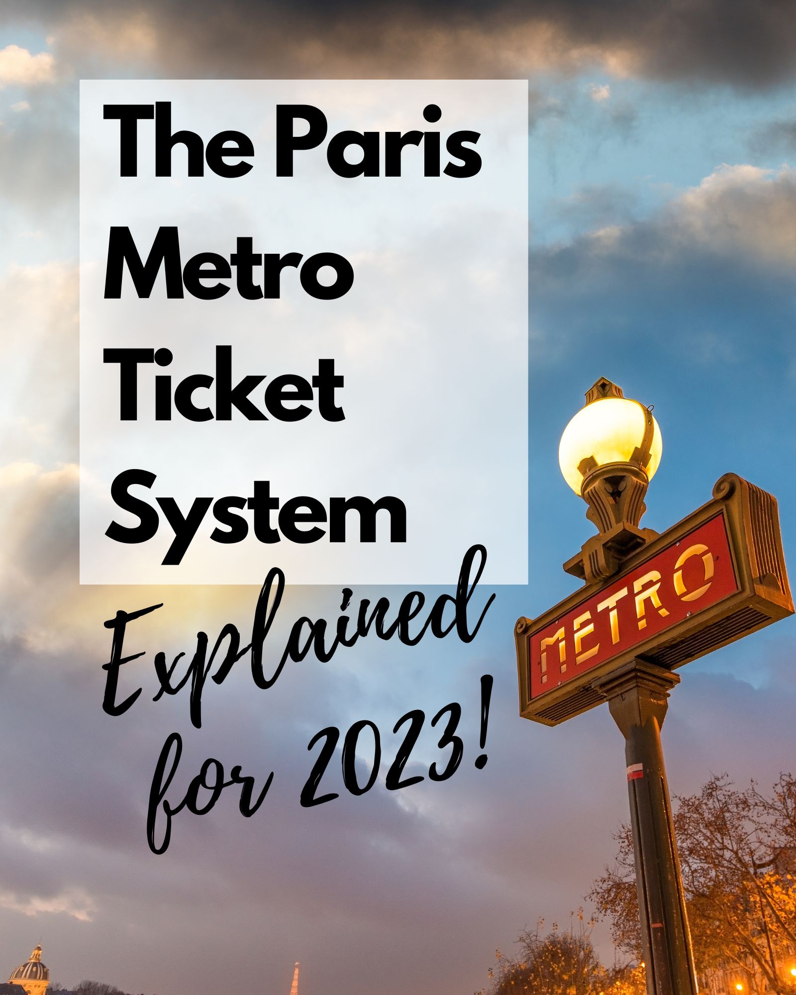 Paris Metro Ticket System 2023 Cook'n With Class Paris