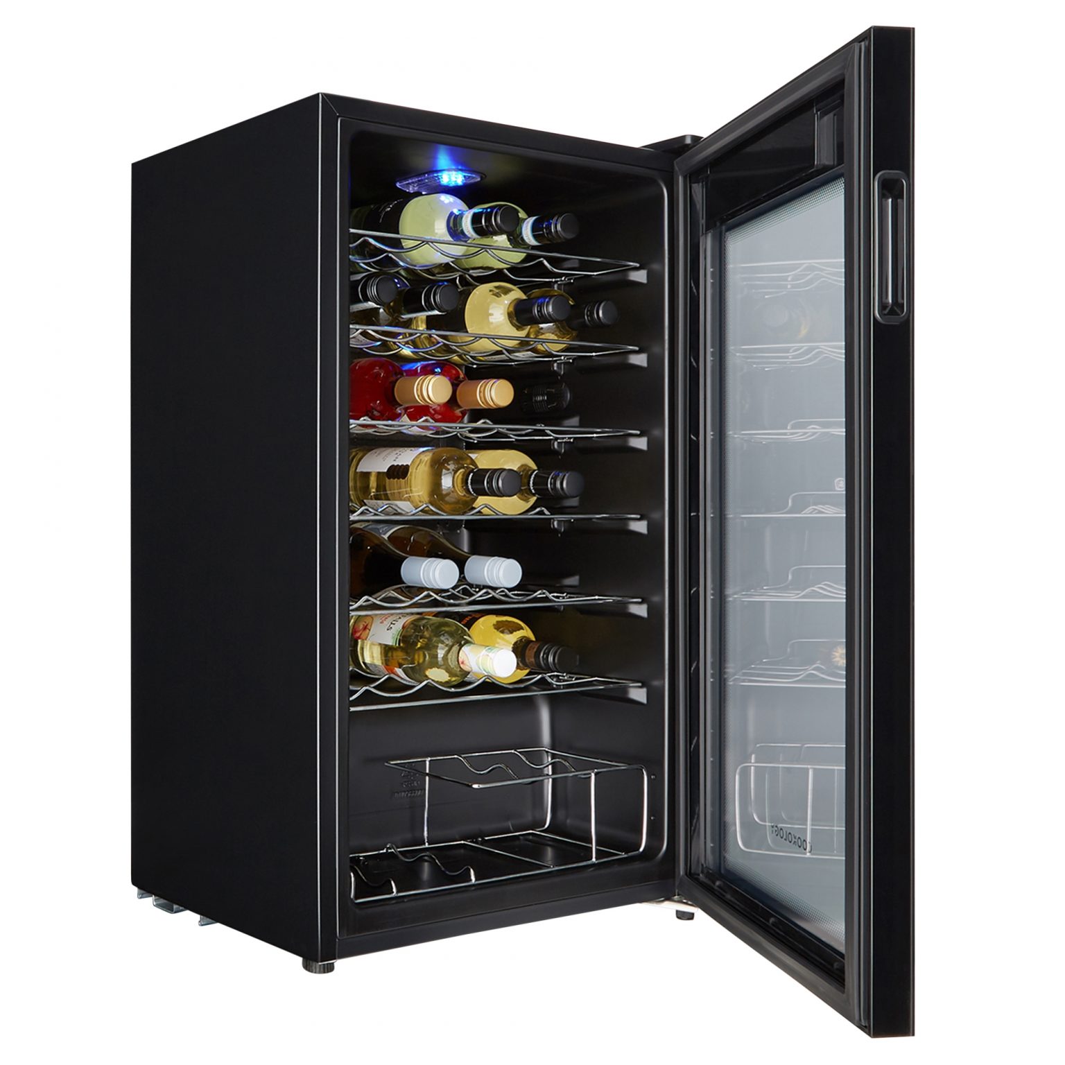 34 Bottle Capacity Black BuiltIn Wine Cooler Cookology