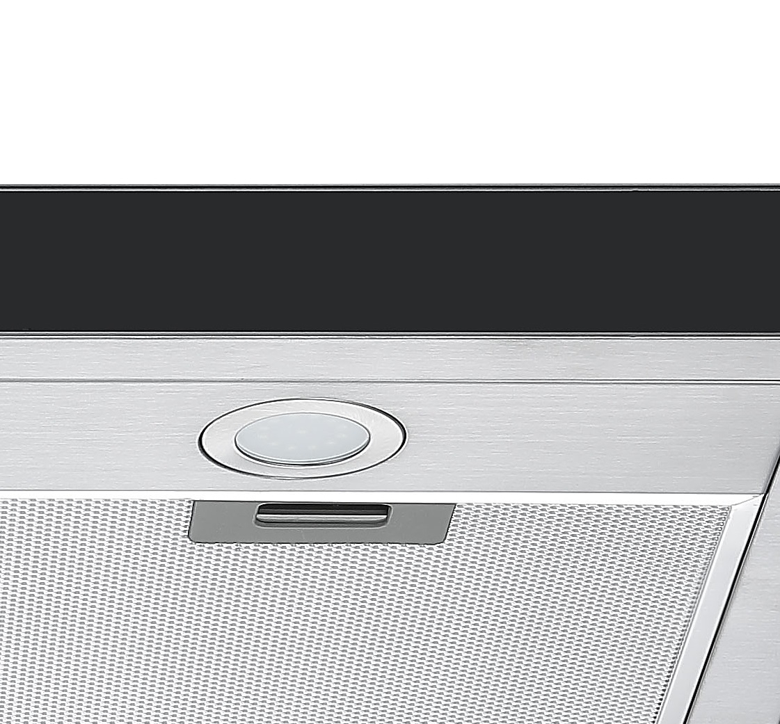 90cm Stainless Steel Island Cooker Hood With Touch Controls Cookology