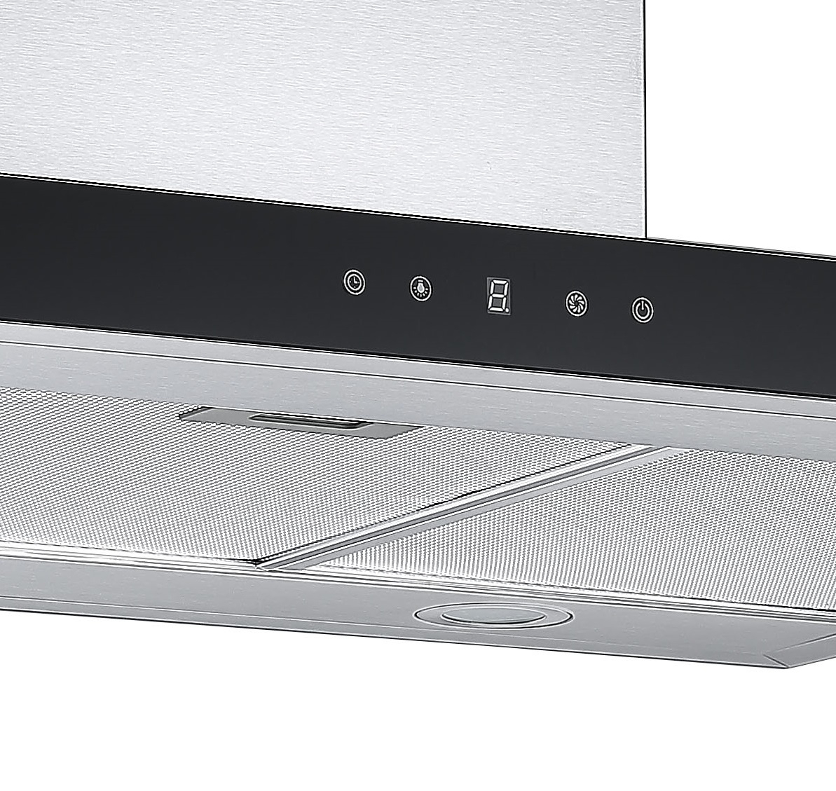 90cm Stainless Steel Island Cooker Hood With Touch Controls Cookology