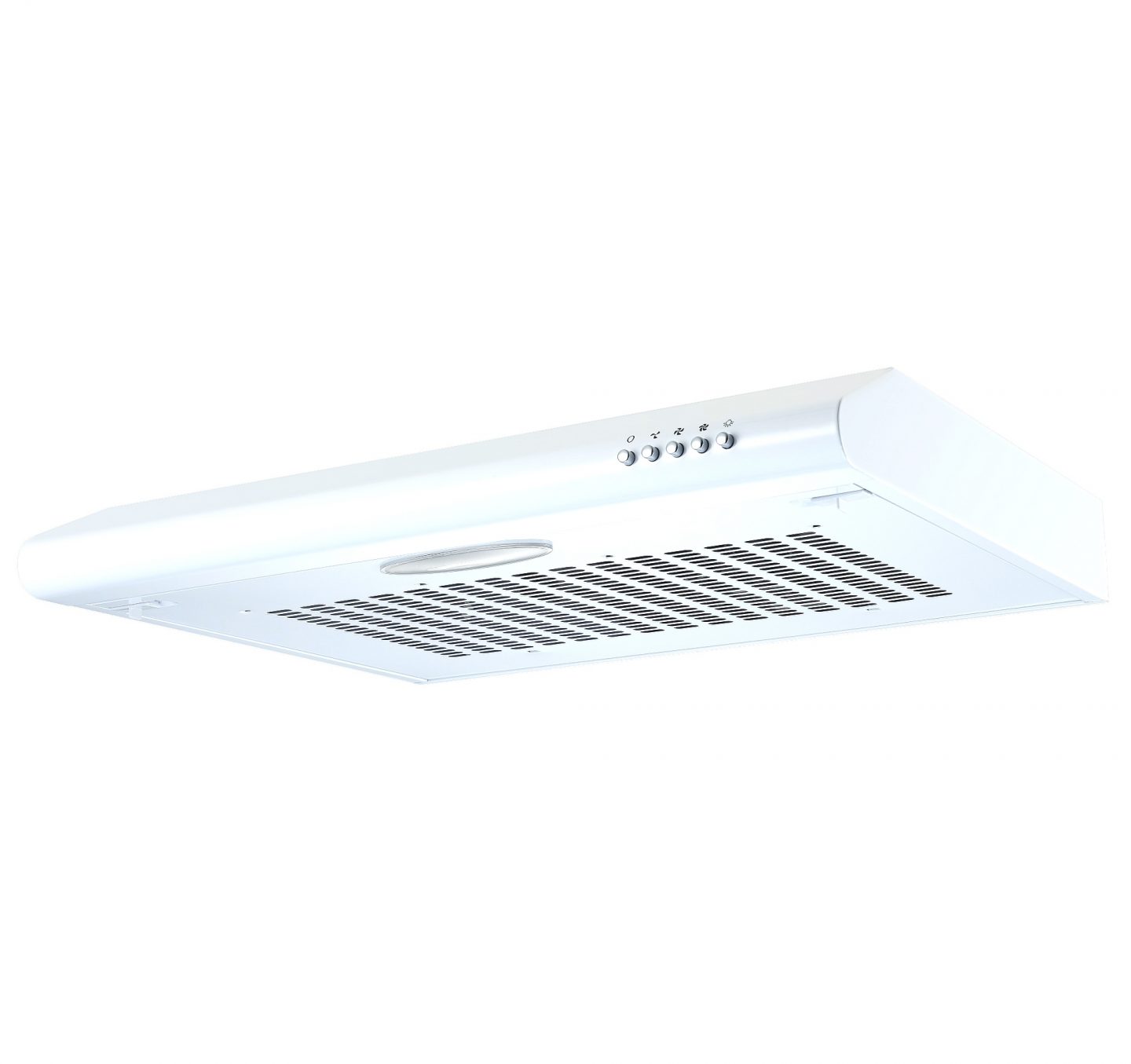 Cookology 60cm Visor Cooker Hood Extractor Fan With LED Light White
