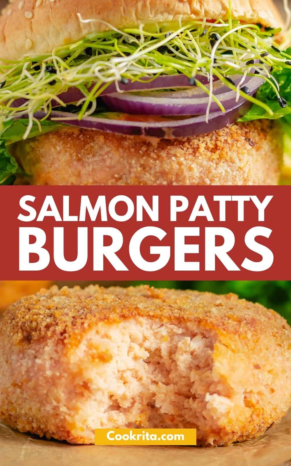 Salmon Burger With Sauce Cookrita