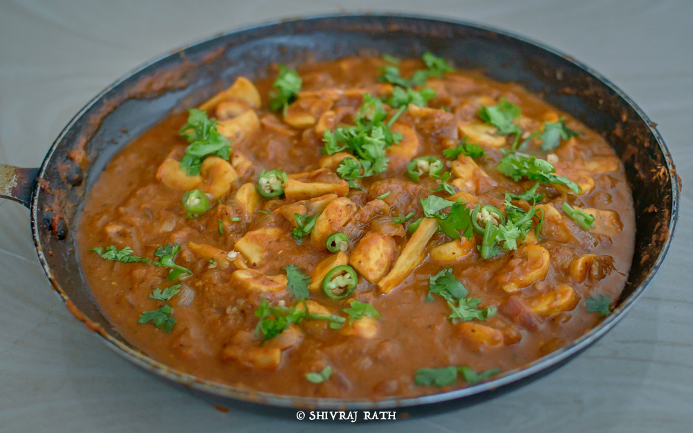 Mushroom Masala Spiced Mushroom Gravy