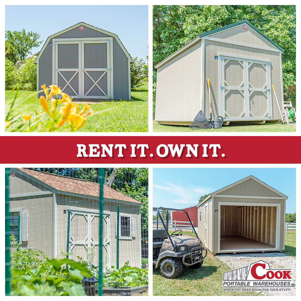 7 Reasons to Choose a RenttoOwn Shed Cook Portable Warehouses