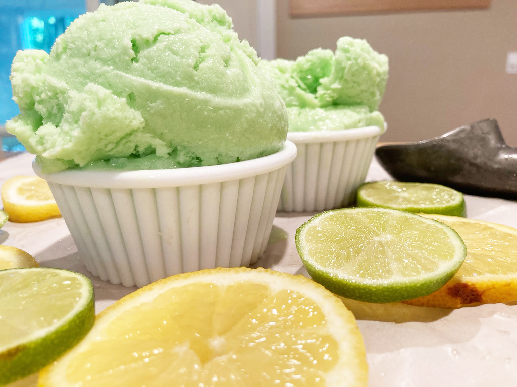 Lemon Lime KoolAid Sherbet. 3 Ingredient No Churn Recipe CookThink
