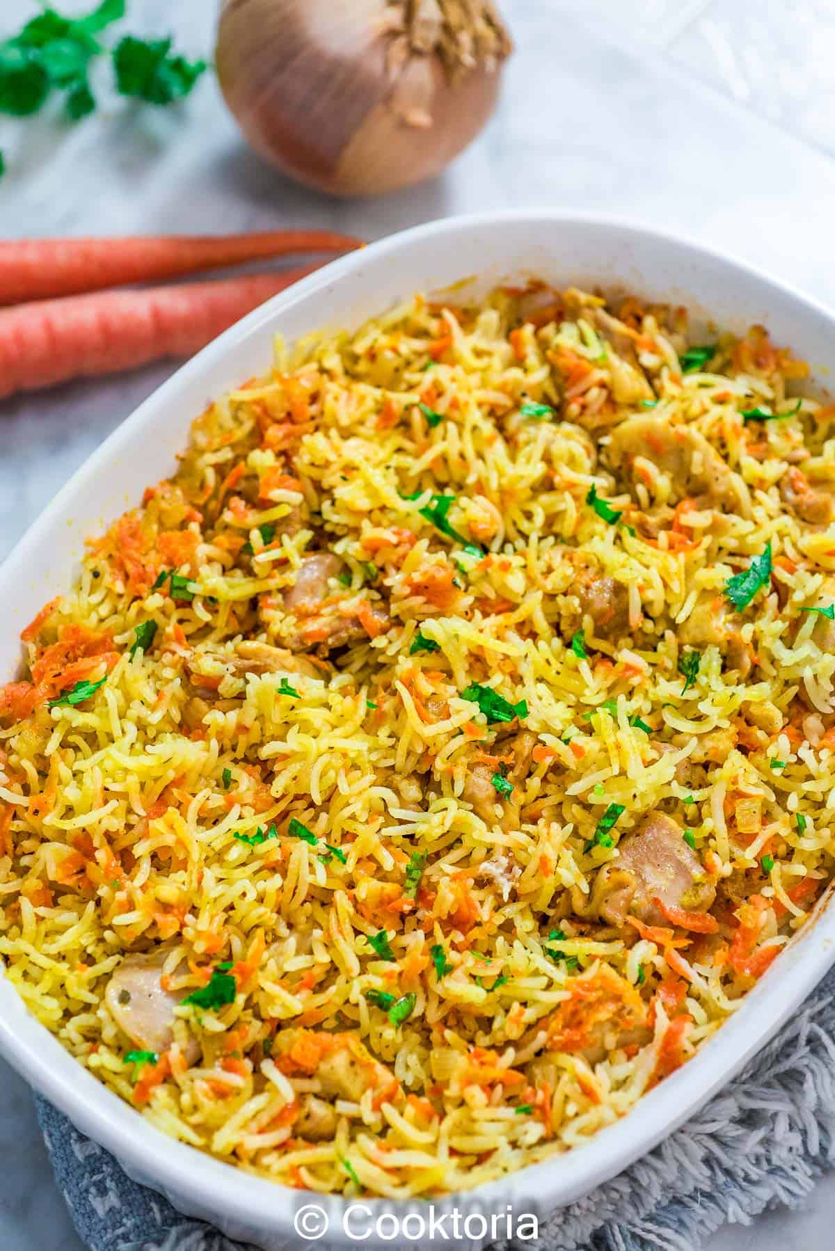 Chicken Rice Casserole Recipe & Video COOKTORIA