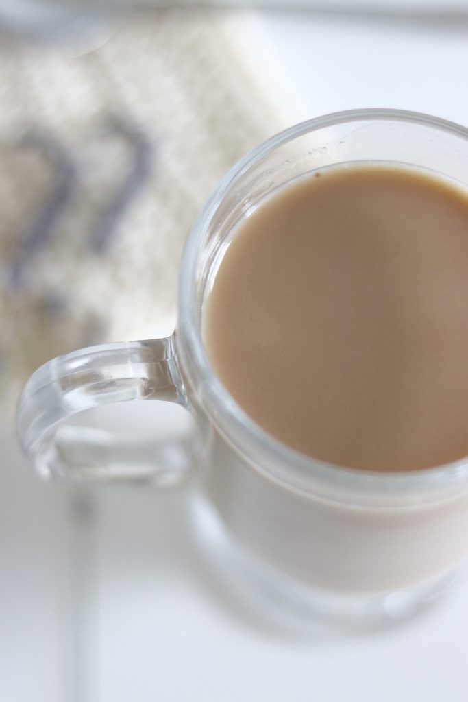 Iced Peppermint Tea Latte • Cook up Love