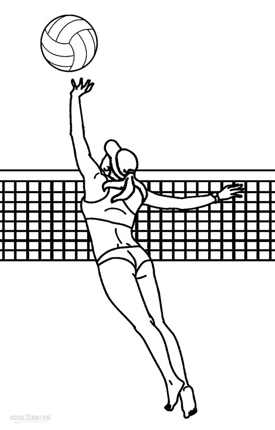 Volleyball Coloring Pages Free Printable Coloring Pages for Kids