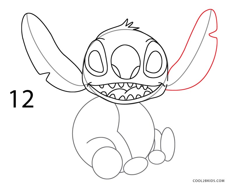 How to Draw Stitch (Step by Step Pictures) Cool2bKids