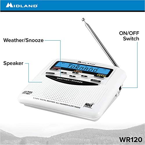 Midland WR120B/WR120EZ NOAA Emergency Weather Alert