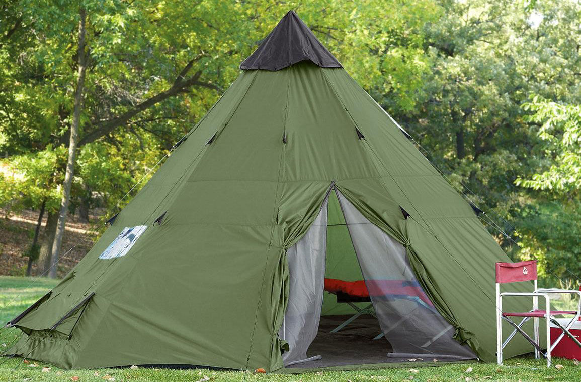 Large Camping Tent 6 Person Family Teepee Out… « Cool Camping Gear