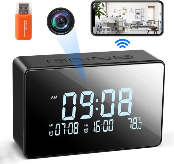 CoolCat Wide Angle Spy Clock CoolCat Spy Gadgets