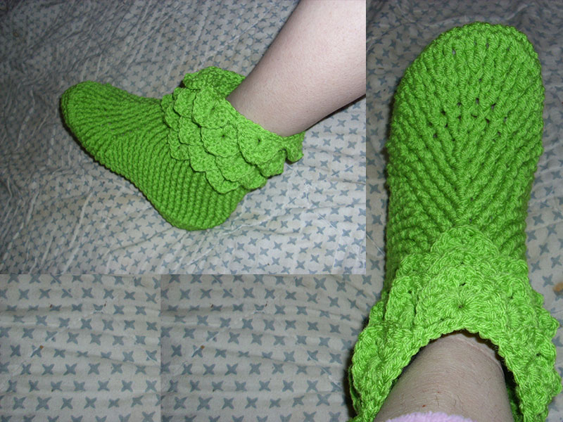 How to Make Crocodile Crochet Boots to Keep You Warm