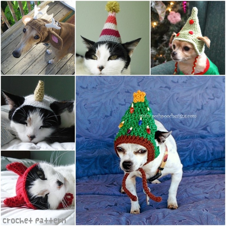 Santa Holiday Cat Hat Crochet Pattern Cool Creativities