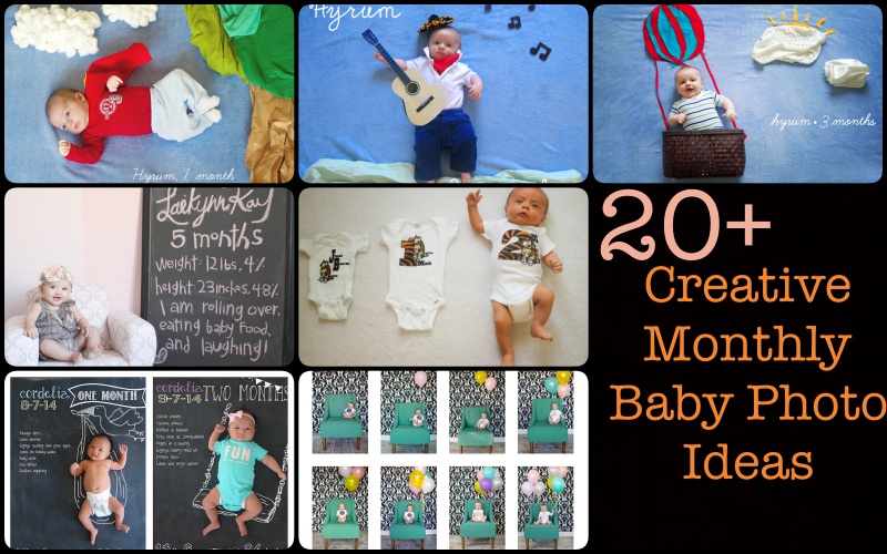 20+ Creative Monthly Baby Photo Ideas for Baby's 1ST Year