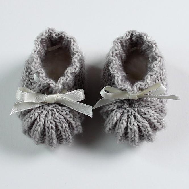 Knitted Baby Booties with Pattern Cool Creativities