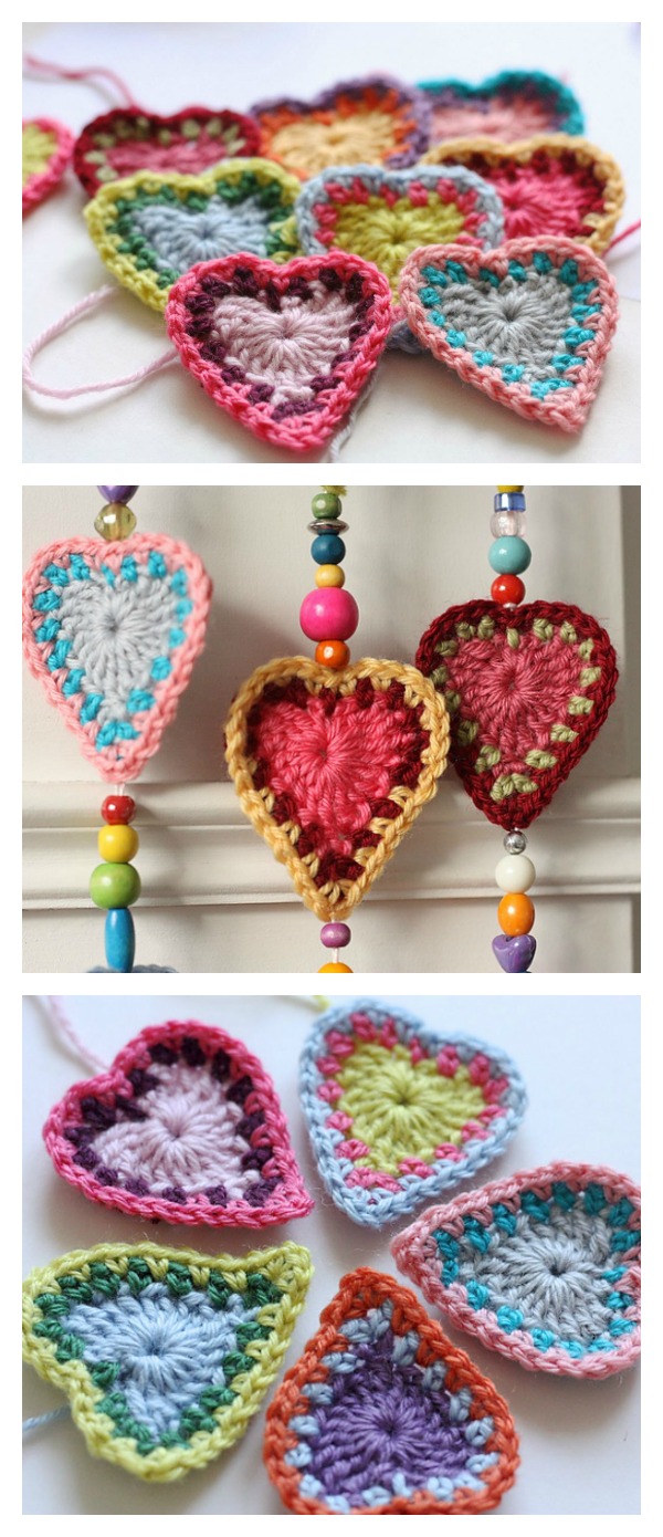 8 Heart Free Crochet Patterns You'll Love