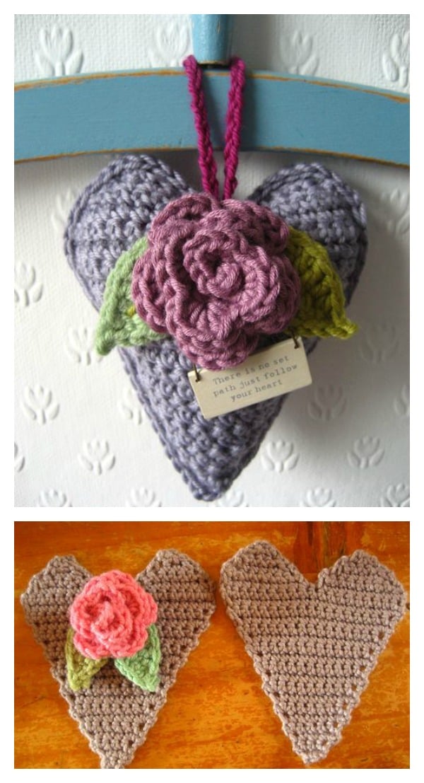 Valentine’s Day Crochet 3D Heart FREE Patterns